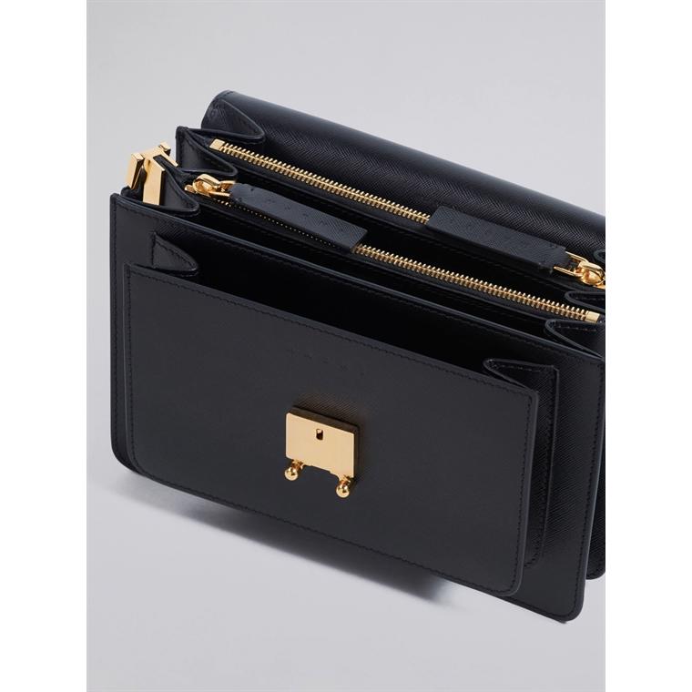 Marni Medium Trunk Bag, Black